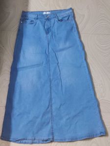 DENIM SKIRT BLUE