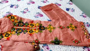 Pink Chanderi Suit Material💕