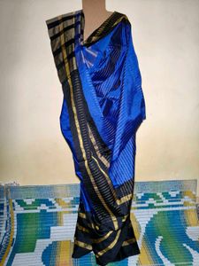 Blue Black Saree