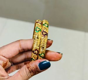 Gold-Plated Bangle Set