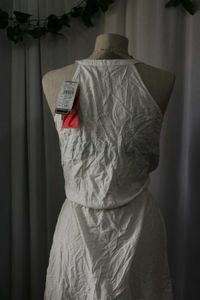 White Halter Dress