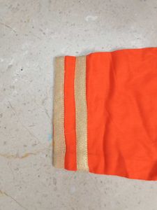 Kurti Point Orange Embellished Kurta