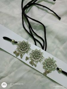 NEW ethnic oxidised silver necklace choker