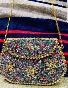 Beaded Clutch Bag