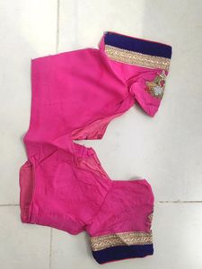 Yellow And Pink Dual Shade Saari