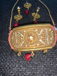 Gold-tone Indian Jewelry Set