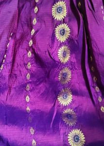 Violet Colour Pavada Set For Girls