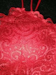 Red Padded Crop Top