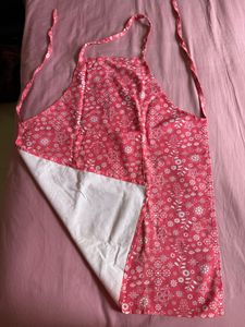 Pink Floral Apron