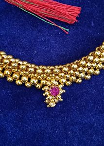 Gold Moti Necklace