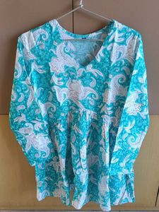 Boho Floral Print Top