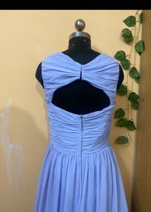 Two Gown Periwinkle Twist-Front Gow