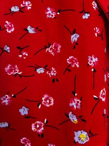 Shein- Red Floral Print Mini Dress - Free Delivery