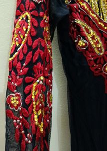 ❤️🖤New Embroidered Anarkali Gown With Dupatta