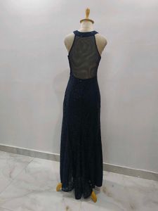 Elegant Navy Blue Gown