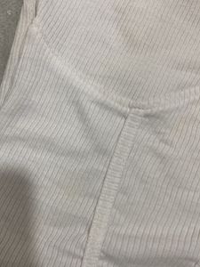 White Ribbed Tank Top