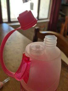 Pink Plastic Water Bottle