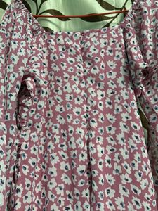 Floral Ruched Mini Dress