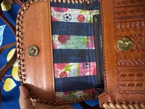 Vintage Leather Crossbody Bag