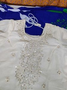 Embroidered Kurta Palazzo With Dupatta