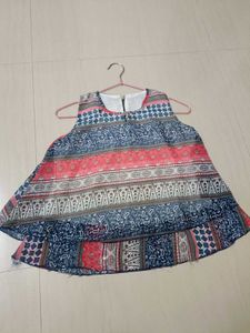 Colorful Print Sleeveless Top