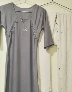 Gray Kurti Set