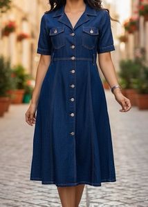 Denim Midi Dress