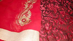 Elegant Red Saree