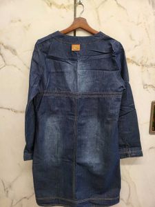 Brand New Denim Dress Or One Peice With Pockets