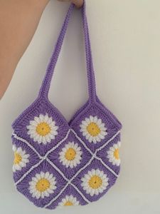 Crochet Daisy Bag
