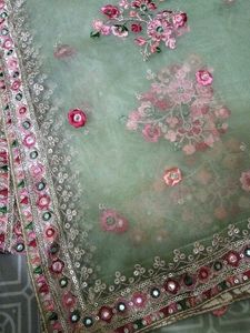 Beautiful Embroidered Net Dupatta