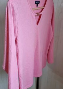 Pink Casual Top By Allen Solly