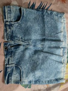 Denim Mini Skirt