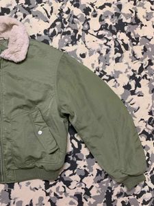 ZARA Olive Green Bomber Jacket