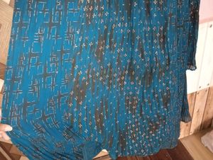 Elegant Teal Embellished Dress