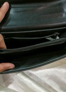 Black Studded Chain Bag