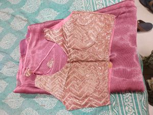 Saree With Designer Blouse