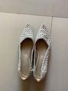 Eviie Woven Pointed Toe Flats