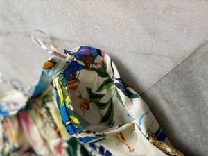 ZARA WOMEN Printed Midi Skirt &amp; Shirt