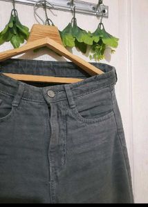 Grey Denim Pants