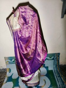 Cream Colour Saree