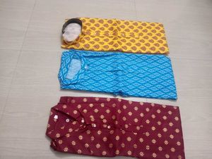 Men&#39;s Cotton Printed Kurta Set Combo 3
