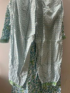 Floral Print Kurta 3 Piece Set