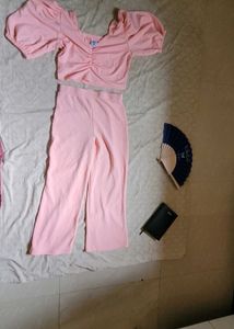 Trendy Co-ord Set | Size M | Light Pink