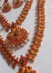 Gold Plated Temple Jewelry Set