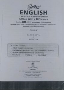 Class10 English Golden Photocopy Session 2023-24