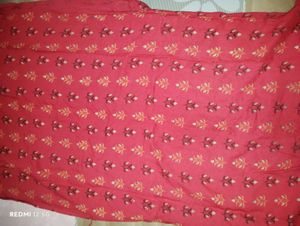 Floral Print Fabric-Blue and White Pent With Kurti