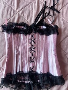 PINK BOW LACE CORSET 🎀( rare find )