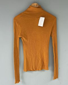 Stylish Mustard Turtleneck Top