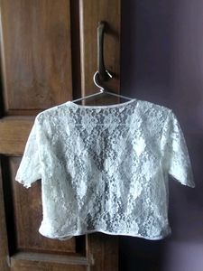 Off-white Lace Shrug